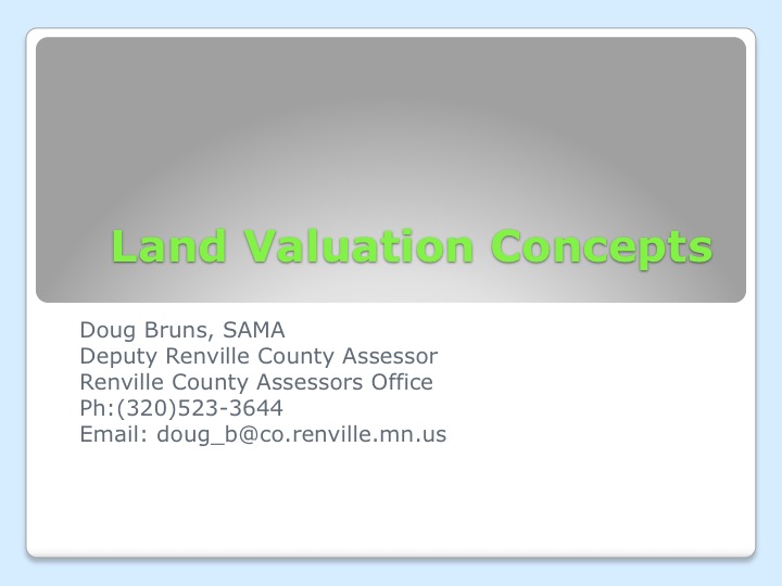 AG Land Valuation Presentation
